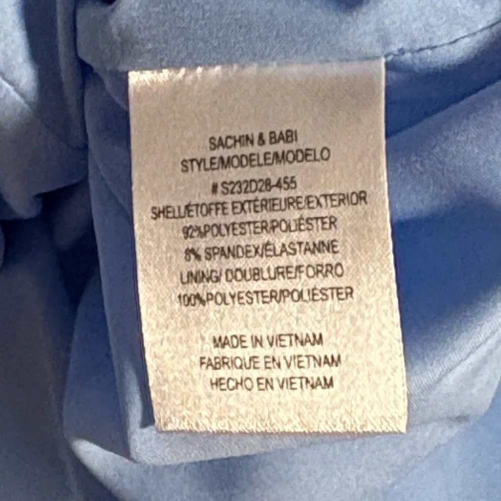 NWT [Sachin + Babi] Patrizia Bateau Neck Midi Dress in Chambray Blue Women’s 8 - Picture 12 of 13